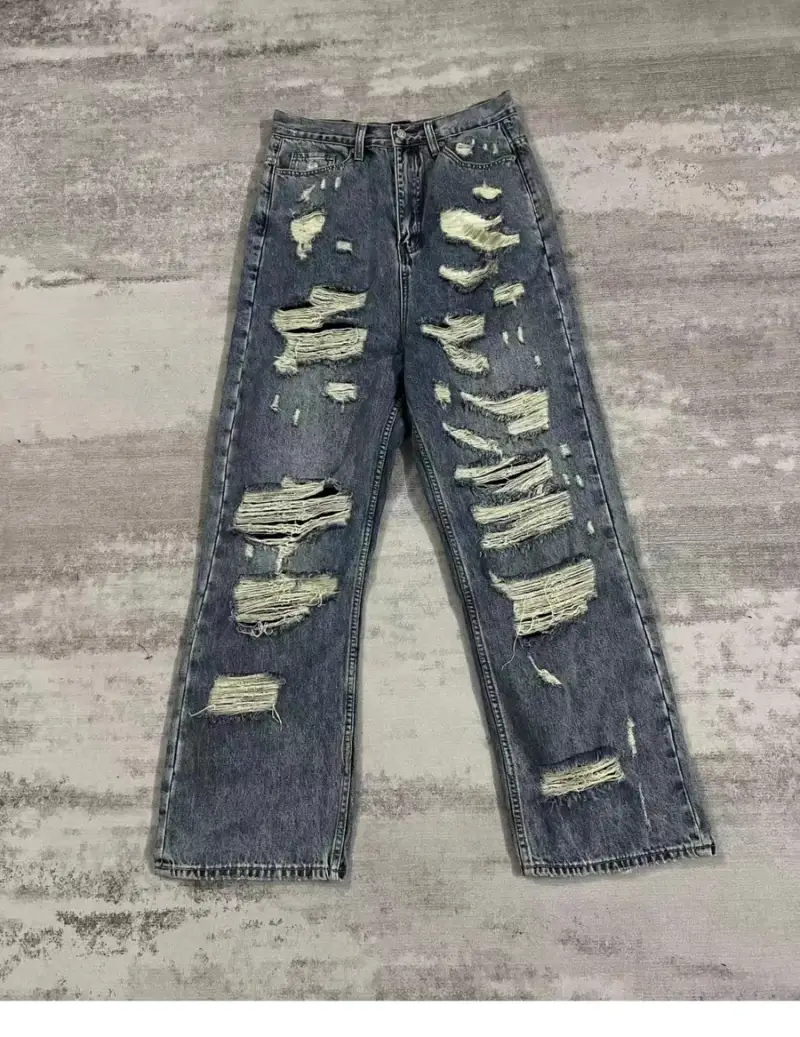 Balenciaga Destroyed Jeans — blue colorway — USFans Spreadsheet photo