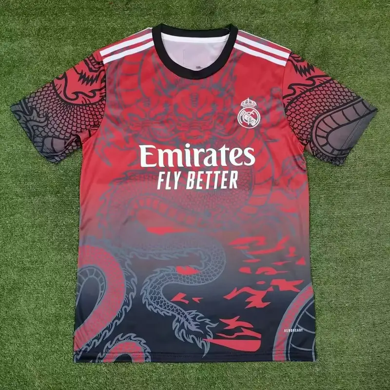 JERSEYS — 2425, Real Madrid red-gray training suit colorway — Kakobuy Spreadsheet photo