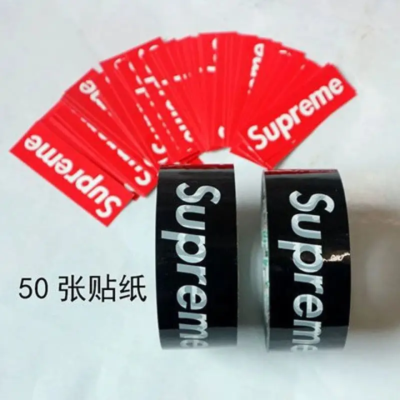 Supreme Tape — SUP Black 2 50 Stickers colorway — USFans Spreadsheet photo