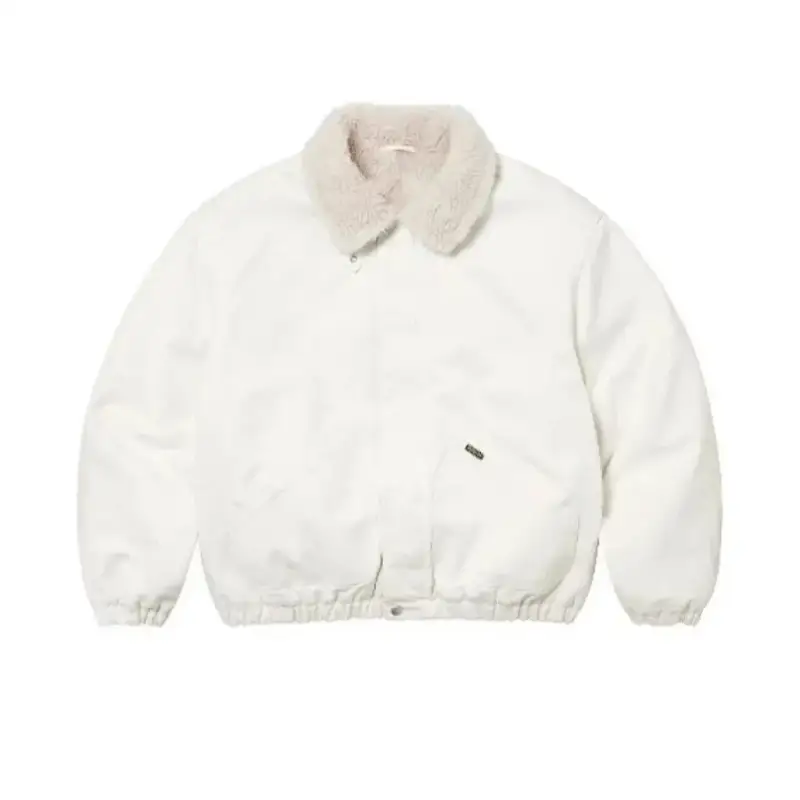 Supreme Denim Sherpa Jacket — Washed white colorway — Kakobuy Spreadsheet photo