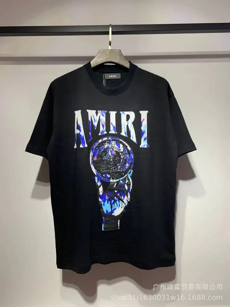 Amiri T-Shirts — 655 black colorway — USFans Spreadsheet photo