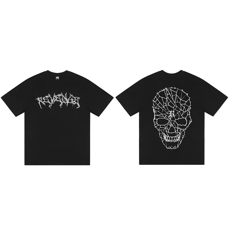 Revenge T-Shirts — Black Dark Skull colorway — Kakobuy Spreadsheet photo
