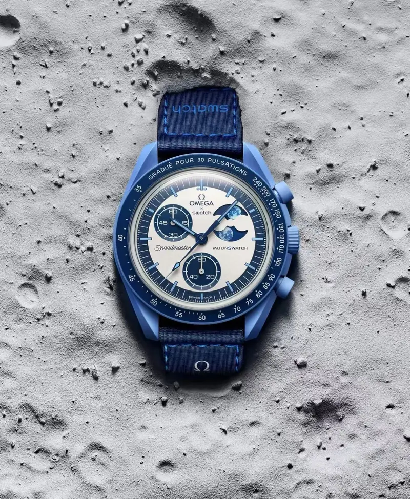 Omega x Swatch Watch — Blue Moon Quest colorway — USFans Spreadsheet photo