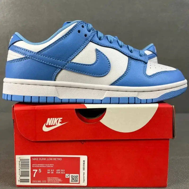 Nike Dunk Low Gray Fog — University Blue DD1391-102 colorway — USFans Spreadsheet photo