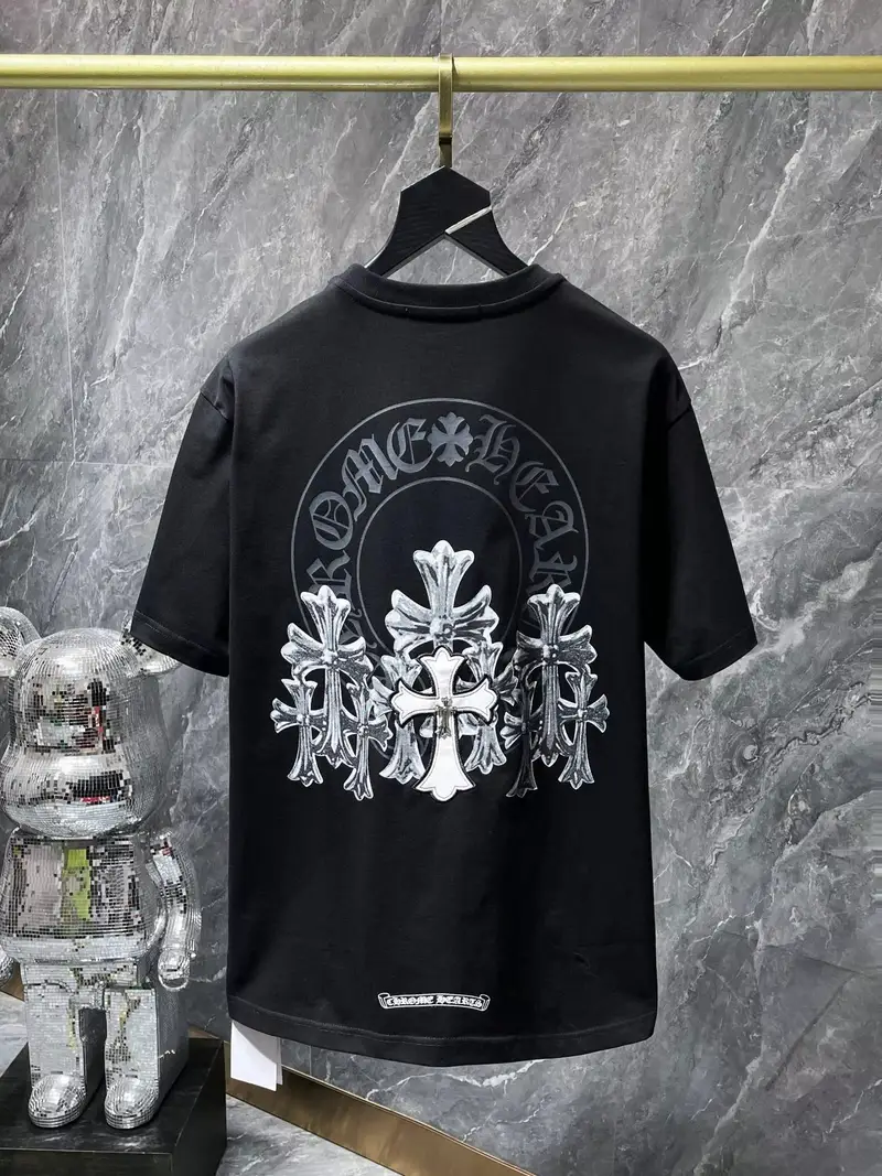Chrome Hearts Leather Tee — 8560 black colorway — USFans Spreadsheet photo