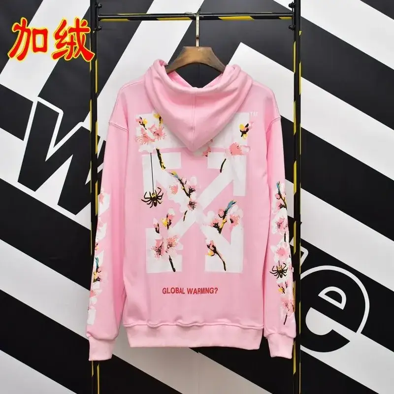 Off-White Hoodies — 8816 Pink fleece-lined colorway — Kakobuy Spreadsheet photo