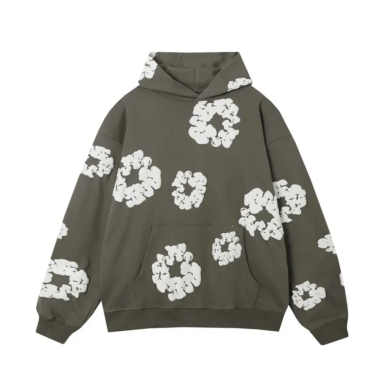 Denim Tears Hoodie — dark gray [coat]] colorway — USFans Spreadsheet photo