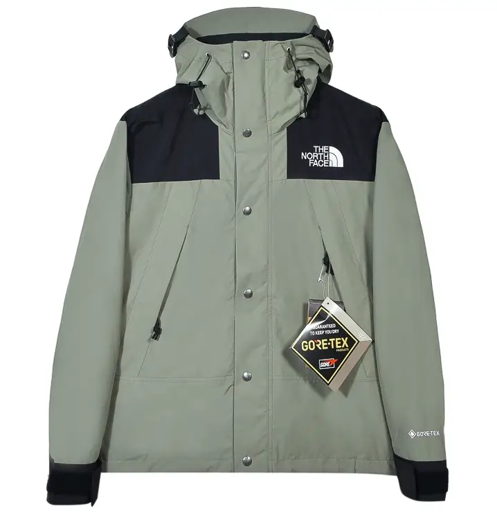 TNF Windbreaker Jacket — light green colorway — USFans Spreadsheet photo