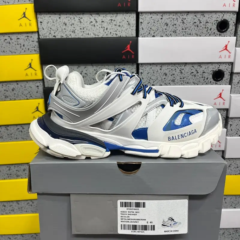 Balenciaga Track 3.0 Pierced Shoes — 9051 white gray blue colorway — Kakobuy Spreadsheet photo