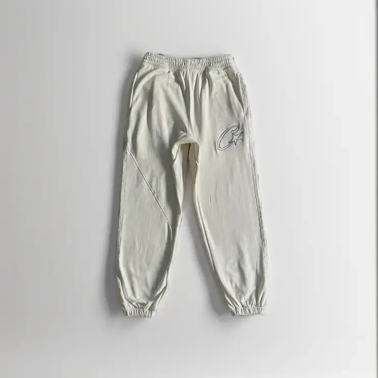 Corteiz Alcatraz Basic Triple Black Pants — C star patch colorway — USFans Spreadsheet photo