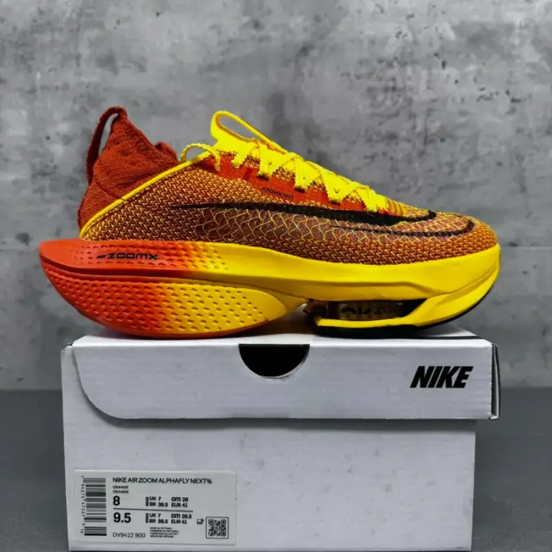 Nike Vaporfly Next% 2 — DV9422-900 orange yellow colorway — USFans Spreadsheet photo