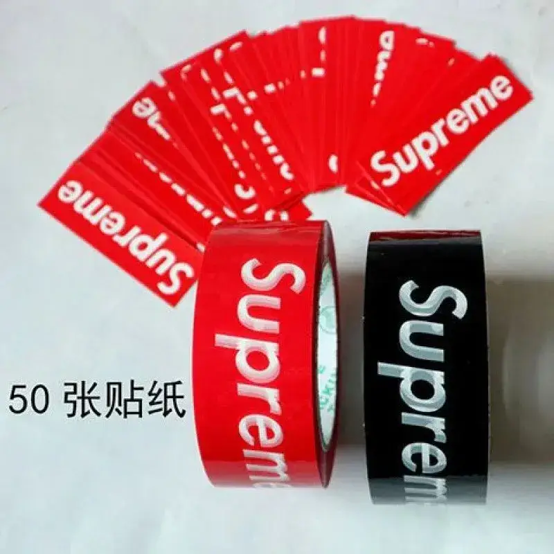 Supreme Tape — sup red 1 black 1 50 stickers colorway — USFans Spreadsheet photo