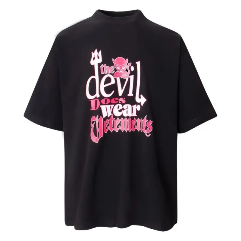Vetements Hub T-Shirt — v02 black colorway — USFans Spreadsheet photo