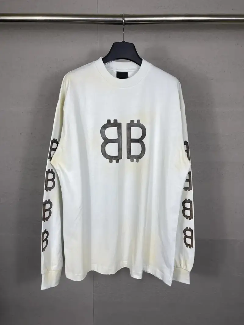 Balenciaga Bitcoin Long Sleeve — Grey white colorway — USFans Spreadsheet photo