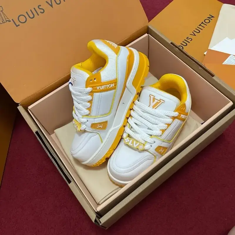 LV Trainers Maxi — White yellow colorway — Kakobuy Spreadsheet photo