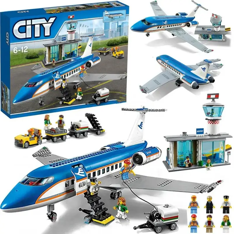 City High-Speed Passenger Train — 61002-Airport Terminal Aircraft-Approximately 1.5KG colorway — USFans Spreadsheet photo