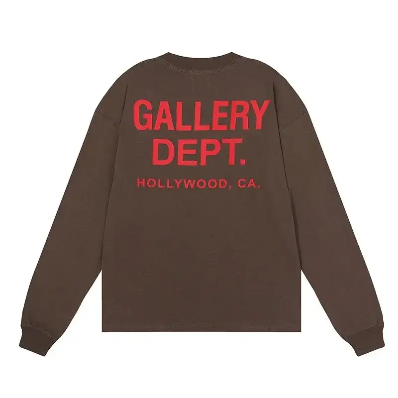 Gallery Dept Longsleeve Hoodie — coffee colorway — Kakobuy Spreadsheet photo