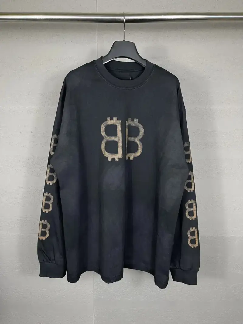 Balenciaga Bitcoin Long Sleeve — Black Blue colorway — USFans Spreadsheet photo