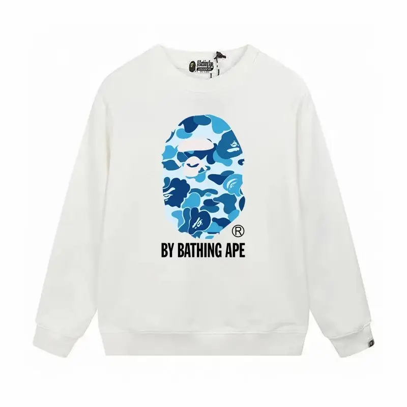 Bape Crewneck — W170 White Blue colorway — USFans Spreadsheet photo