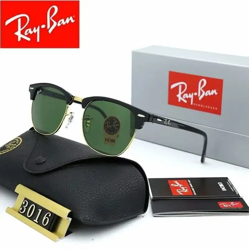 Ray-Ban Sunglasses — 3016 gold black frame dark green distribution box colorway — USFans Spreadsheet photo