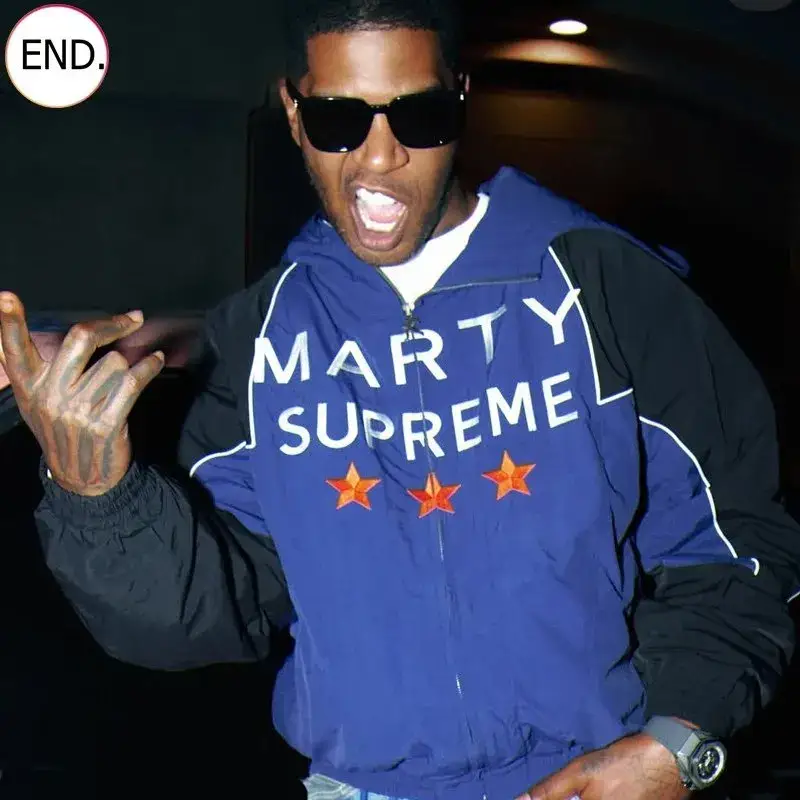 Marty Supreme x Nahmias A24 Classic Warm Up Jacket — BLUE BLACK colorway — USFans Spreadsheet photo