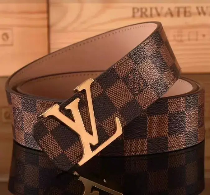 Budget LV Belt — L Classic Cage Gold Buckle colorway — USFans Spreadsheet photo