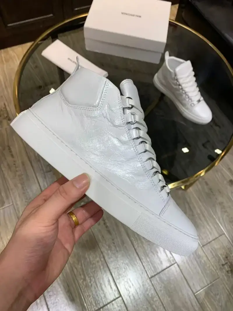 Balenciaga Arena High Shoes — white colorway — Kakobuy Spreadsheet photo