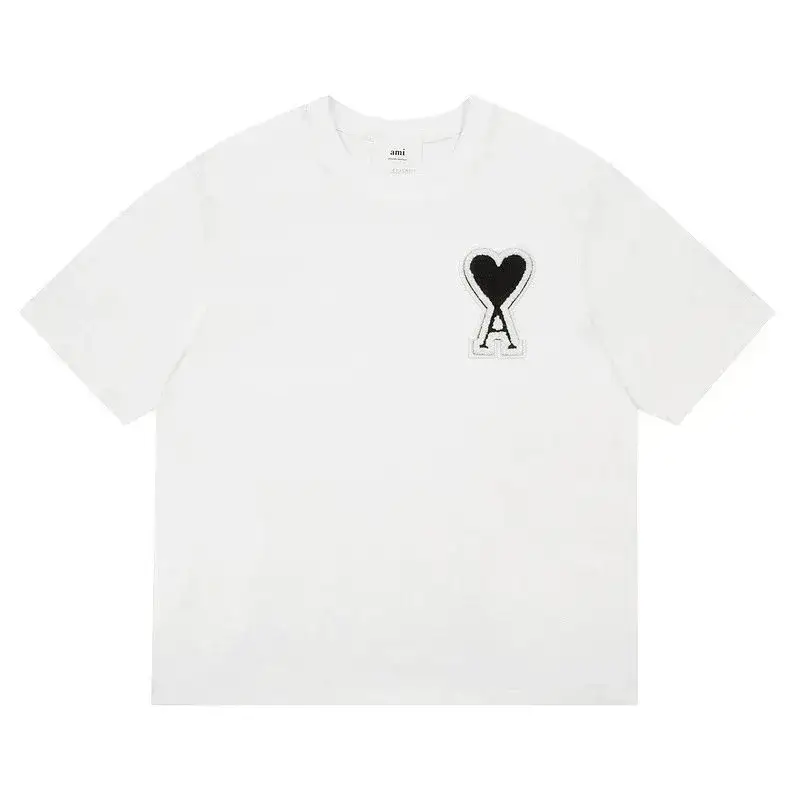 Ami Paris T-Shirts With Big Logo — White Black Heart colorway — USFans Spreadsheet photo