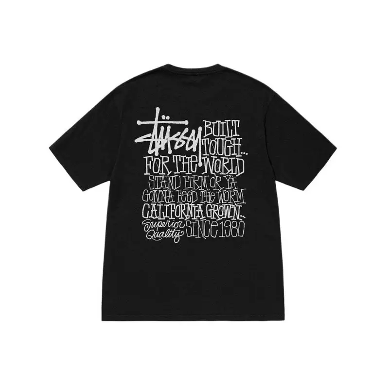 Stussy T-Shirt — Black [essay]] colorway — USFans Spreadsheet photo