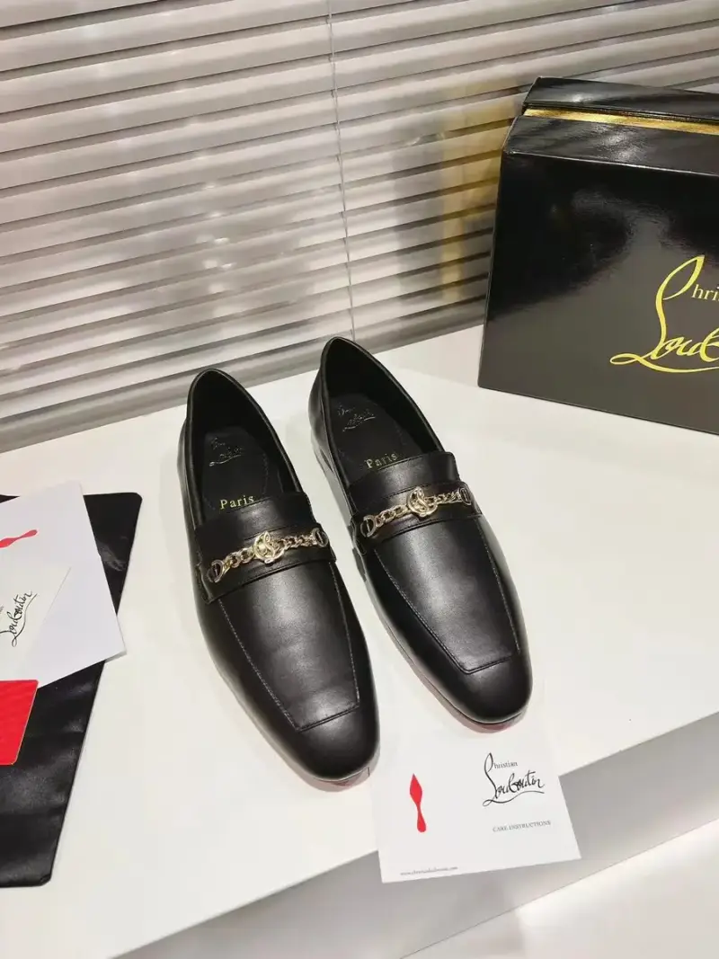 Christian Louboutin MJ Moc — Black colorway — Kakobuy Spreadsheet photo