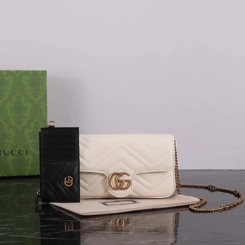 Gucci GG Marmont Bag — white bag black card colorway — USFans Spreadsheet photo