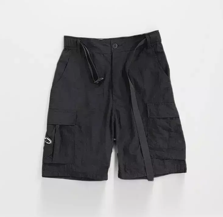 Corteiz Classic Cargo Triple Black Logo Shorts — Nylon Panties colorway — USFans Spreadsheet photo