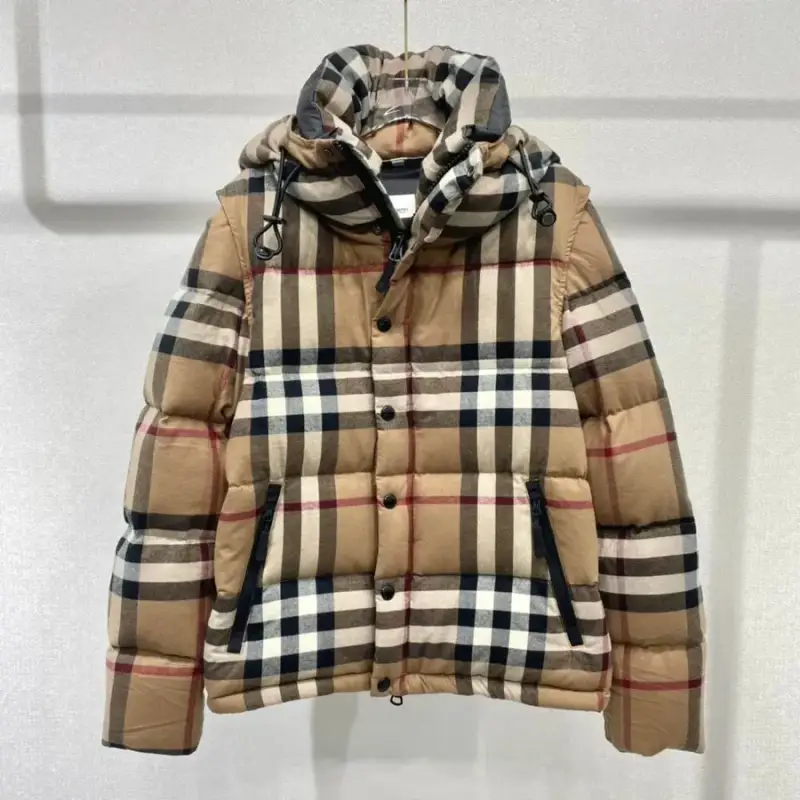 Burberry Detachable Check Puffer Jacket — Khakis colorway — USFans Spreadsheet photo