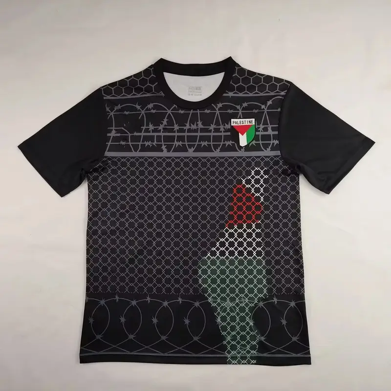 Palestine Jersey — Palestinian Vintage Barbed Wire Fence colorway — Kakobuy Spreadsheet photo
