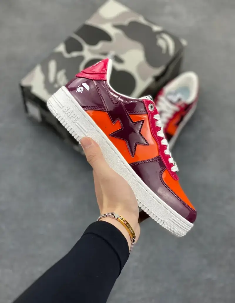 Bape SK8 ( Tons Of Colorways ) — rose red colorway — Kakobuy Spreadsheet photo