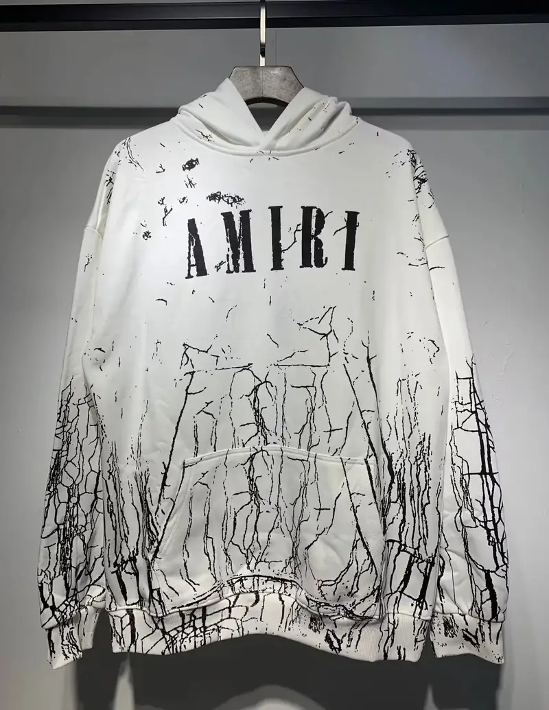 Amiri Paint Splatter Hoodie — 888 white colorway — USFans Spreadsheet photo