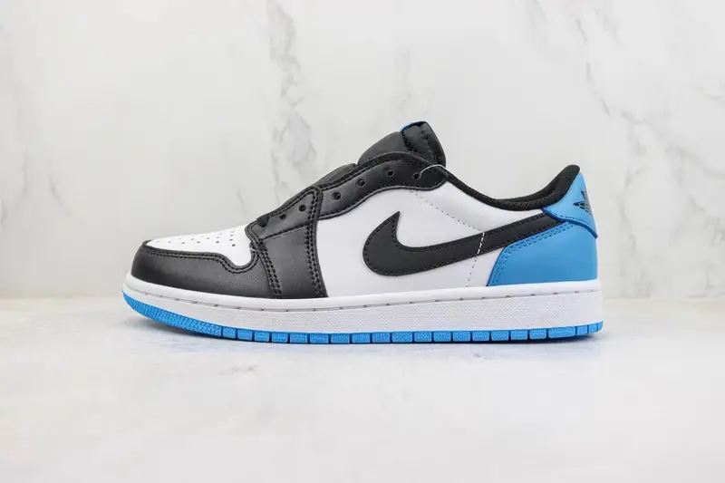 Jordan 1 Low Shoes — black and white blue CZ0790-104 colorway — USFans Spreadsheet photo