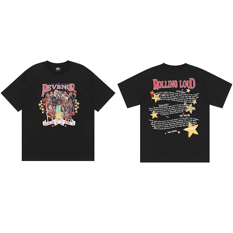 Revenge T-Shirts — Black Star Image colorway — Kakobuy Spreadsheet photo