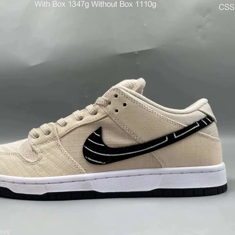 Dunk Powerpuff Shoes — rice white and black hook colorway — USFans Spreadsheet photo