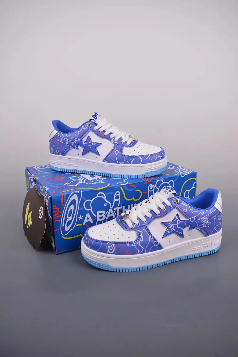Bapesta Sneakers — Blue Violent Bear colorway — Kakobuy Spreadsheet photo