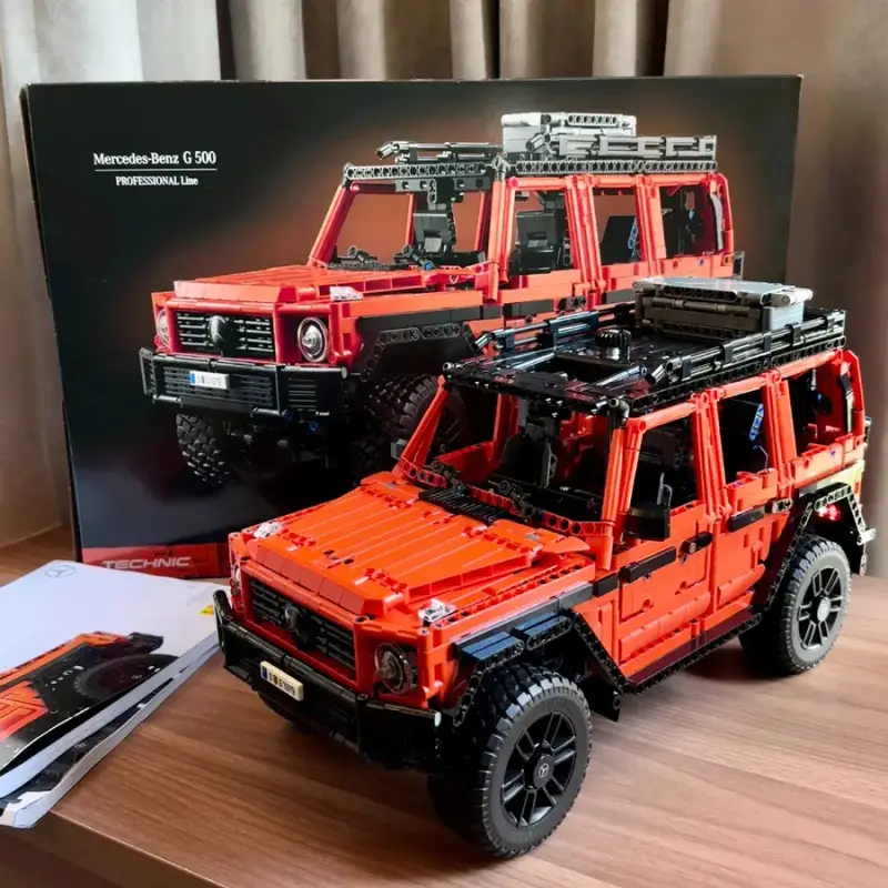 Lego Technic, Mercedes-Benz G 500 — High Brick Edition-Orange Benz Large G500-2891 Granules colorway — USFans Spreadsheet photo