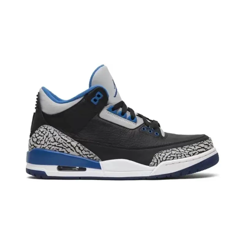 Jordan 3 Black Cat — Sport Blue colorway — USFans Spreadsheet photo