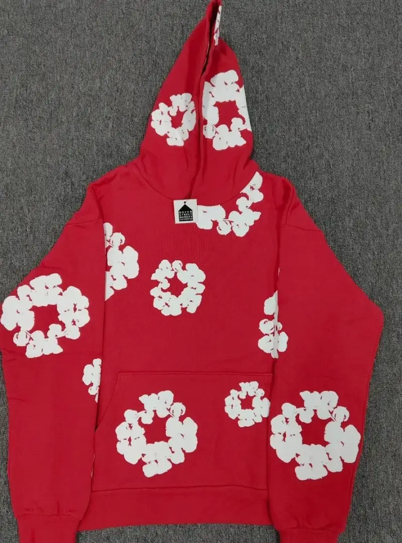 Denim Tears Offset Hoodie — red colorway — Kakobuy Spreadsheet photo