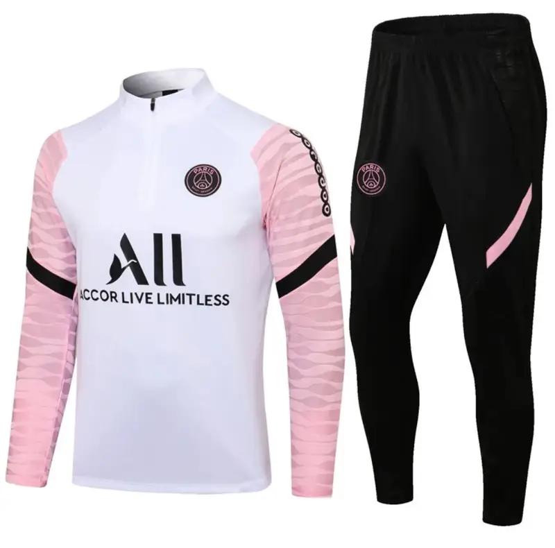 Football Set Tracksuit — 2122 Paris white powder sleeves colorway — USFans Spreadsheet photo