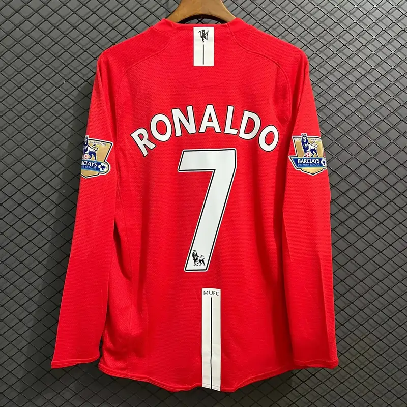 Manchester United Retro Jersey 07-08 — 0708 Manchester United Home Long Sleeve League Ronaldo colorway — Kakobuy Spreadsheet photo
