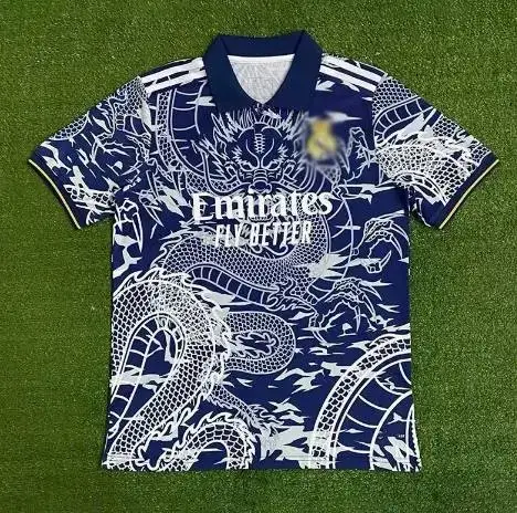 24-25 Napoli Home Soccer Jersey — Real Madrid Blue Dragon colorway — Kakobuy Spreadsheet photo