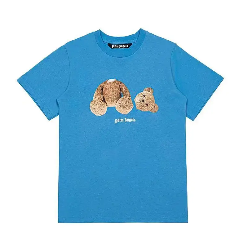Palm Angels Monogram NY Spray Tee — 667 sky blue colorway — USFans Spreadsheet photo