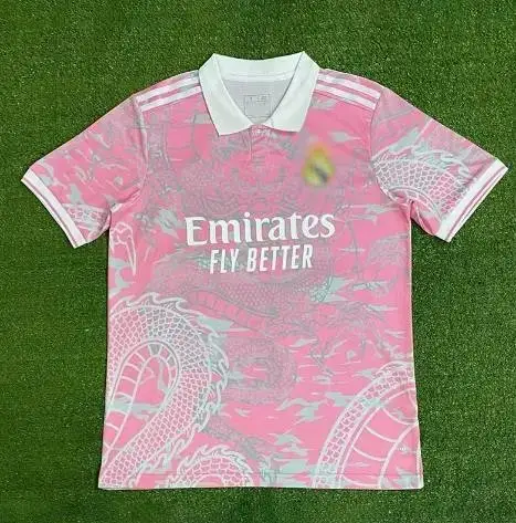 24-25 Napoli Home Soccer Jersey — Real Madrid Pink Dragon colorway — Kakobuy Spreadsheet photo