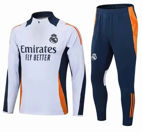 Football PSG Tracksuit — 2425 White Real Madrid colorway — USFans Spreadsheet photo