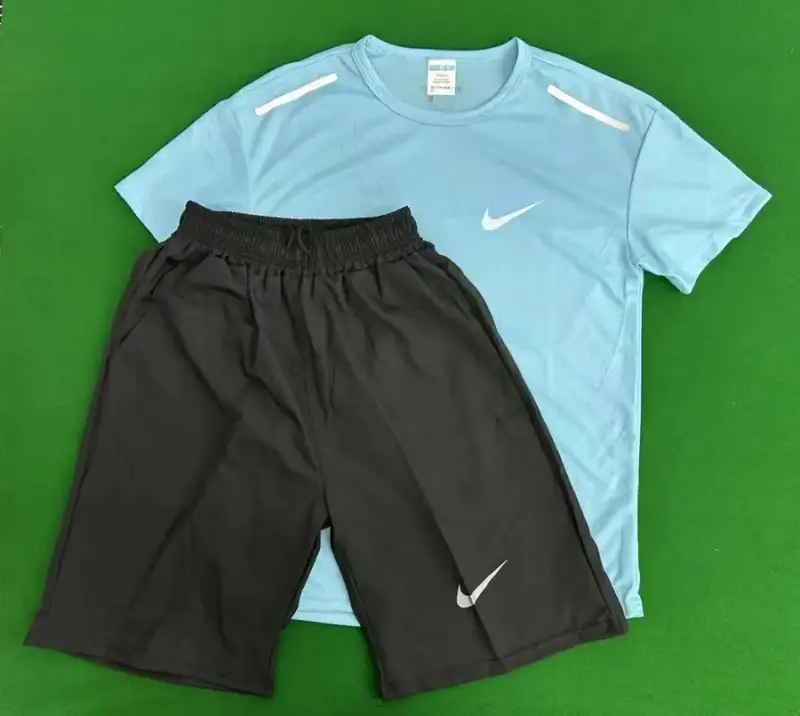 Nike Suits — Reflective Hook Quick-dry Short-sleeved Suit Light Blue colorway — USFans Spreadsheet photo